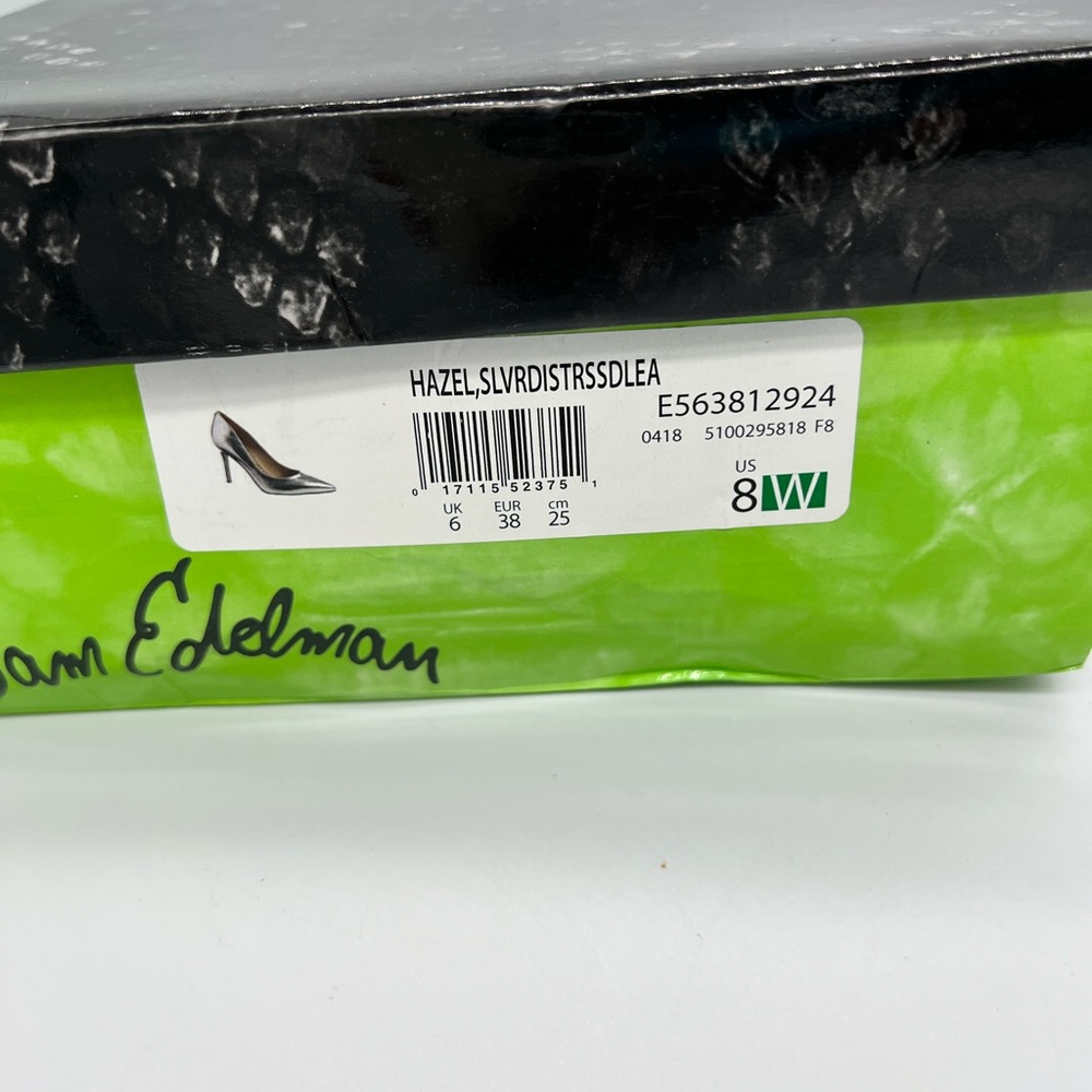 Sam Edelman Silver Pointed Toe Pumps - Picture 14 of 15